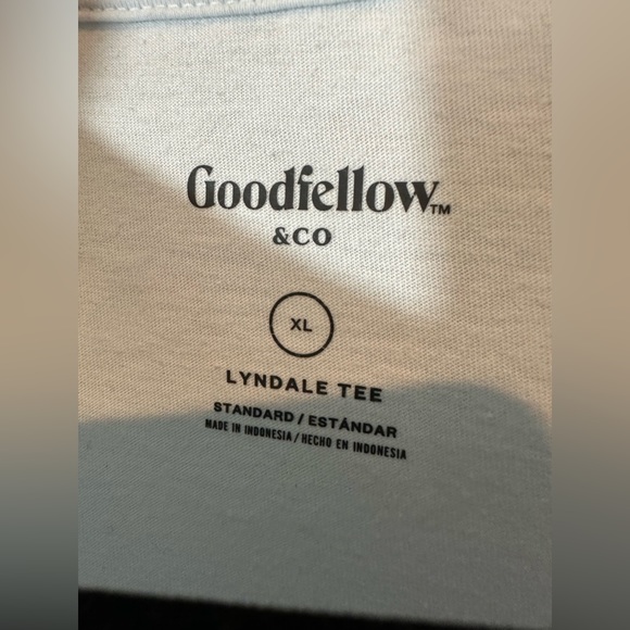 Goodfellow Lyndale Crewneck Short Sleeve Tee in Light Blue - Picture 3 of 7